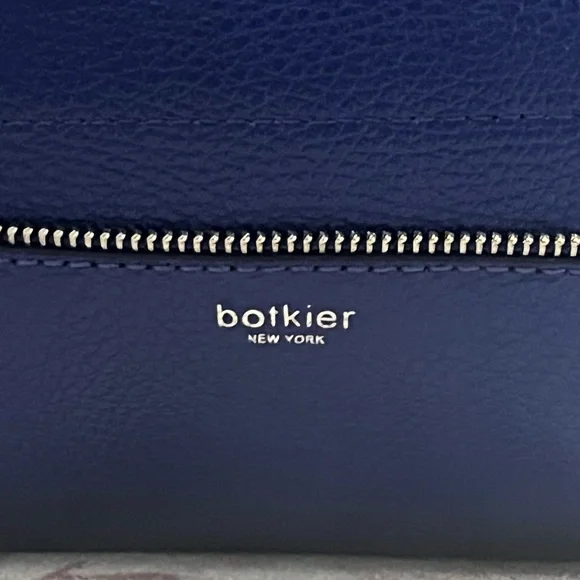 Botkier Soho Leather Tote Bag Blue - Picture 3 of 14